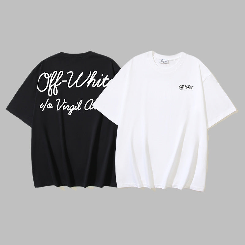 Off-white Men's and Women's Short-sleeved T-shirts