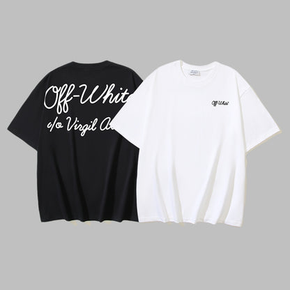Off-white Men's and Women's Short-sleeved T-shirts