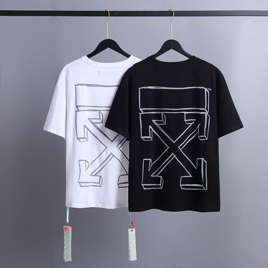 Off-white Men's and Women's Short-sleeved T-shirts