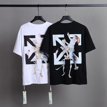 Off-white Men's and Women's Short-sleeved T-shirts