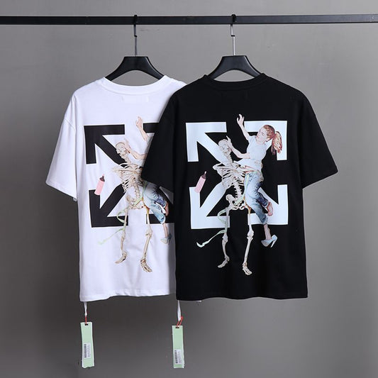 Off-white Men's and Women's Short-sleeved T-shirts