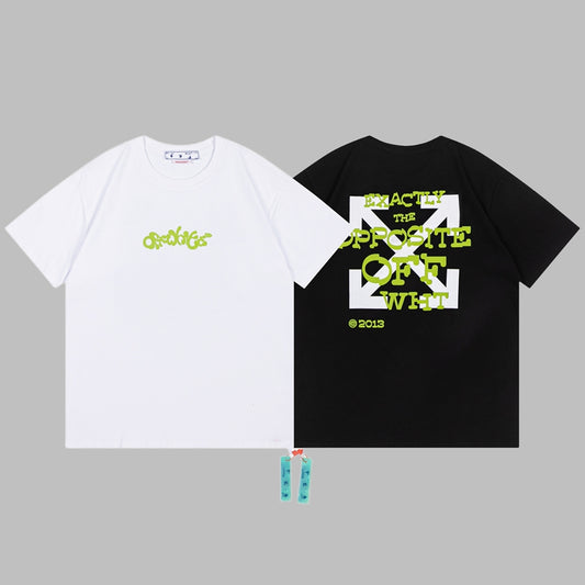 Off-white Men's and Women's Short-sleeved T-shirts