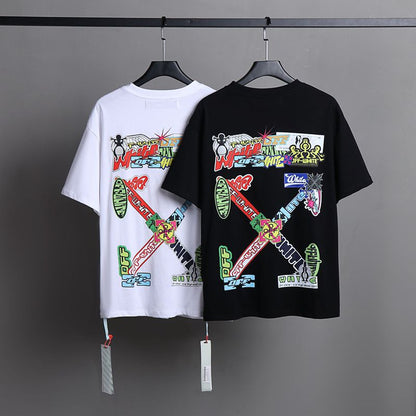 Off-white Men's and Women's Short-sleeved T-shirts