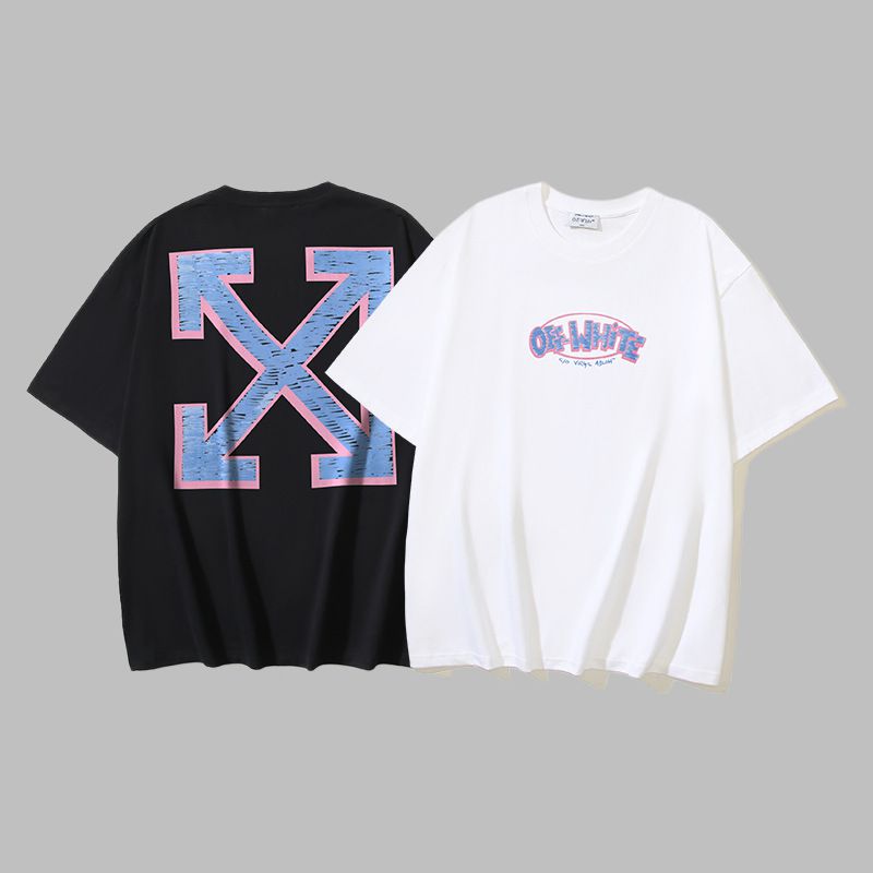 Off-white Men's and Women's Short-sleeved T-shirts