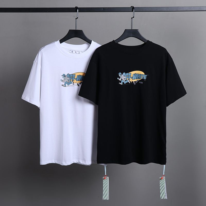 Off-white Men's and Women's Short-sleeved T-shirts