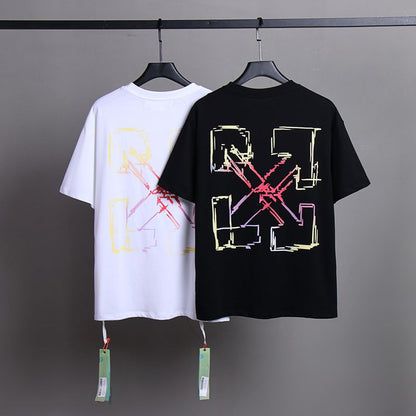 Off-white Men's and Women's Short-sleeved T-shirts