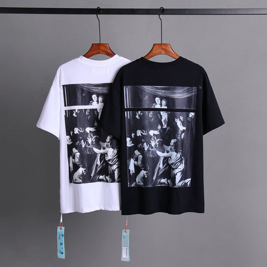 Off-white Men's and Women's Short-sleeved T-shirts