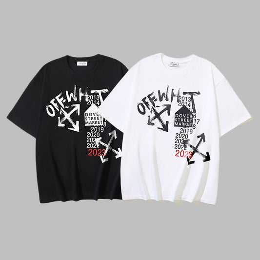 Off-white Men's and Women's Short-sleeved T-shirts