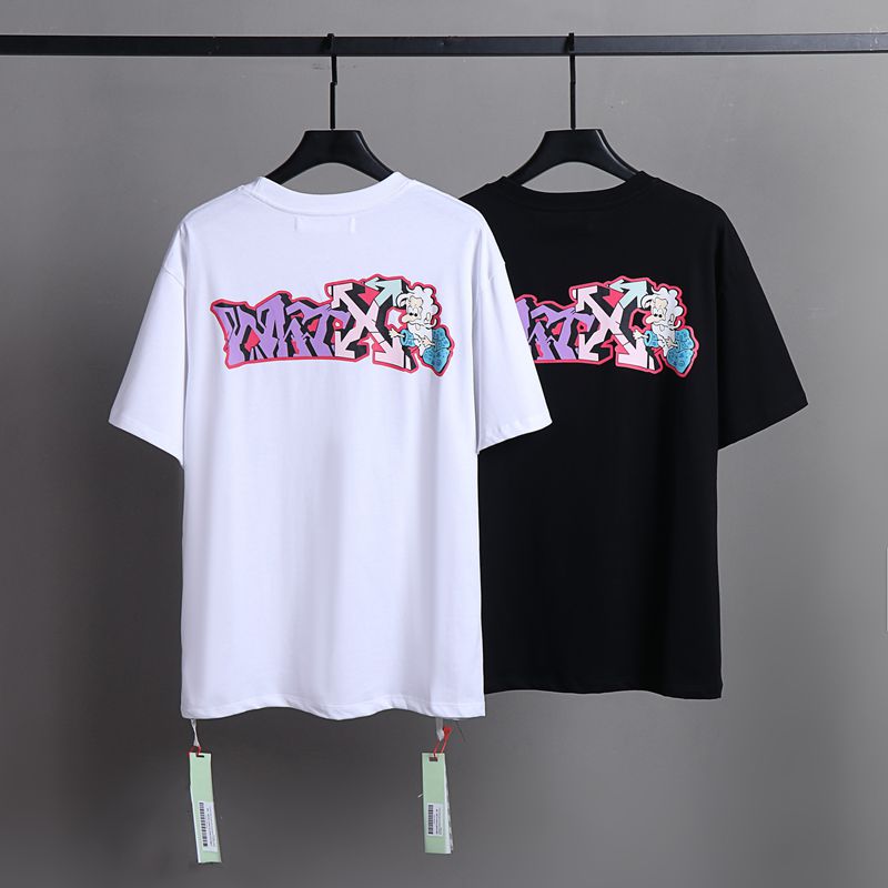 Off-white Men's and Women's Short-sleeved T-shirts
