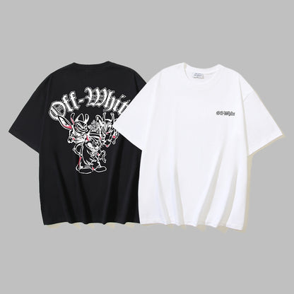 Off-white Men's and Women's Short-sleeved T-shirts