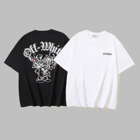 Off-white Men's and Women's Short-sleeved T-shirts
