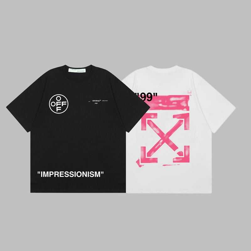 Off-white Men's and Women's Short-sleeved T-shirts