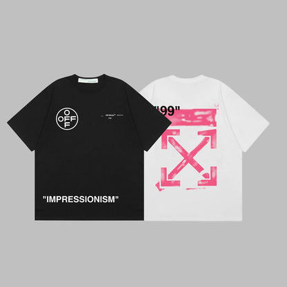 Off-white Men's and Women's Short-sleeved T-shirts