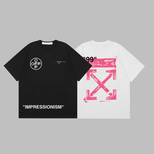 Off-white Men's and Women's Short-sleeved T-shirts