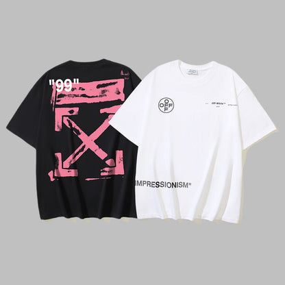 Off-white Men's and Women's Short-sleeved T-shirts
