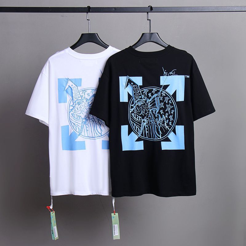 Off-white Men's and Women's Short-sleeved T-shirts