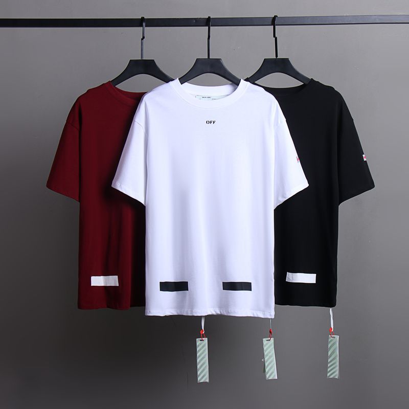 Off-white Men's and Women's Short-sleeved T-shirts