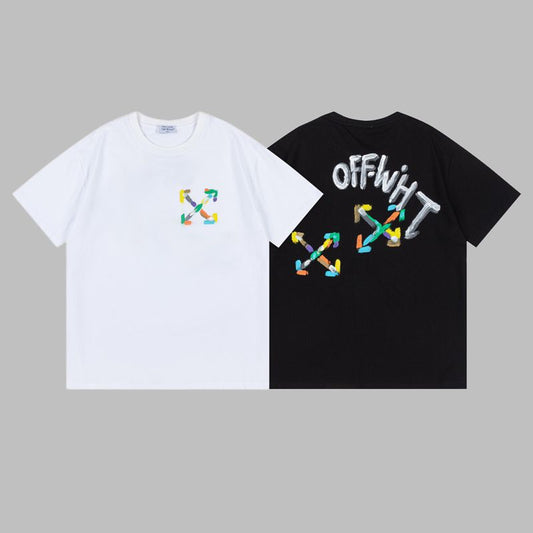 Off-white Men's and Women's Short-sleeved T-shirts