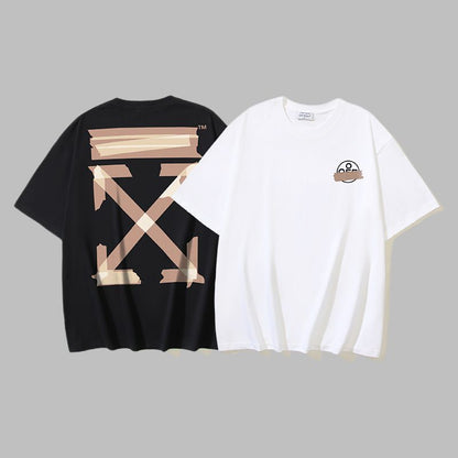 Off-white Men's and Women's Short-sleeved T-shirts