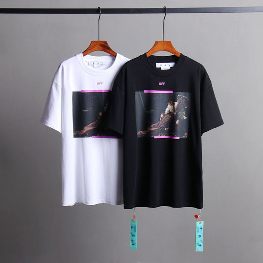 Off-white Men's and Women's Short-sleeved T-shirts