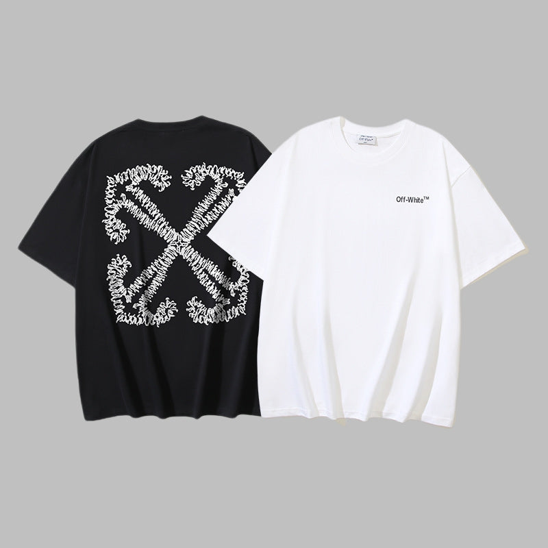 Off-white Men's and Women's Short-sleeved T-shirts