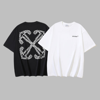 Off-white Men's and Women's Short-sleeved T-shirts