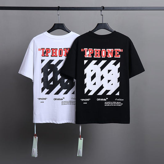 Off-white Men's and Women's Short-sleeved T-shirts