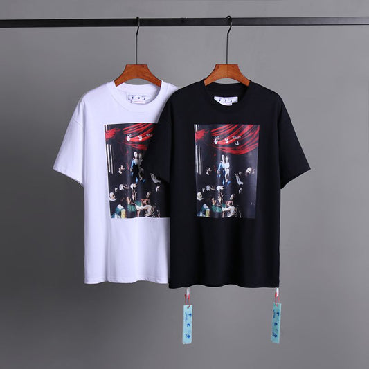 Off-white Men's and Women's Short-sleeved T-shirts