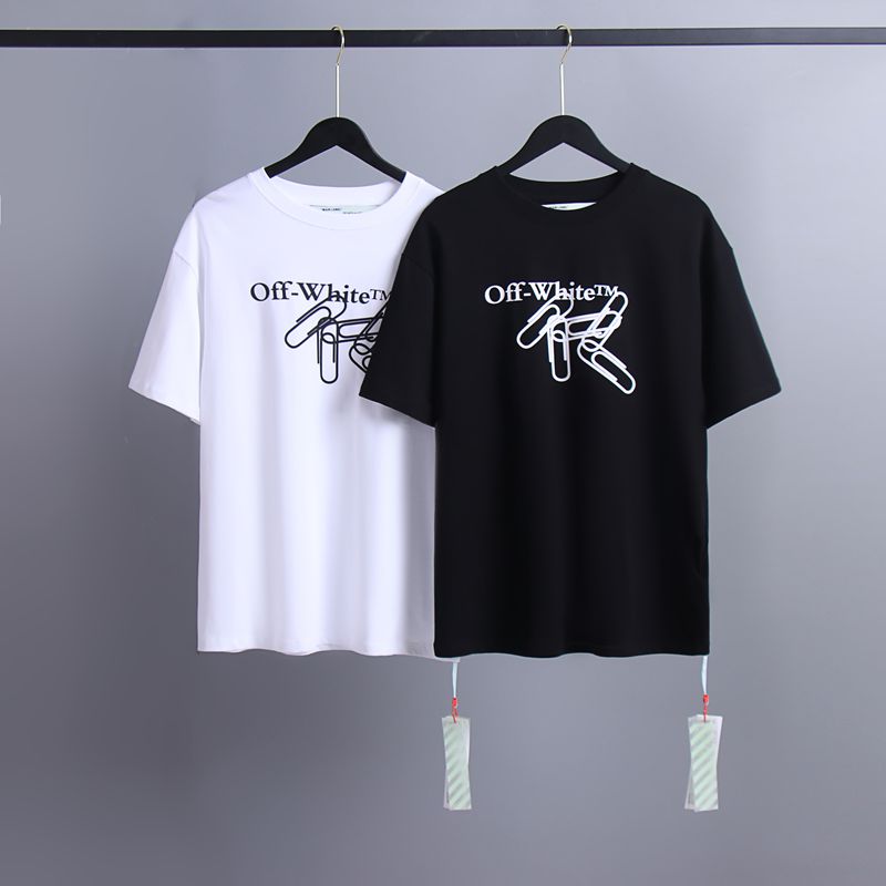 Off-white Men's and Women's Short-sleeved T-shirts