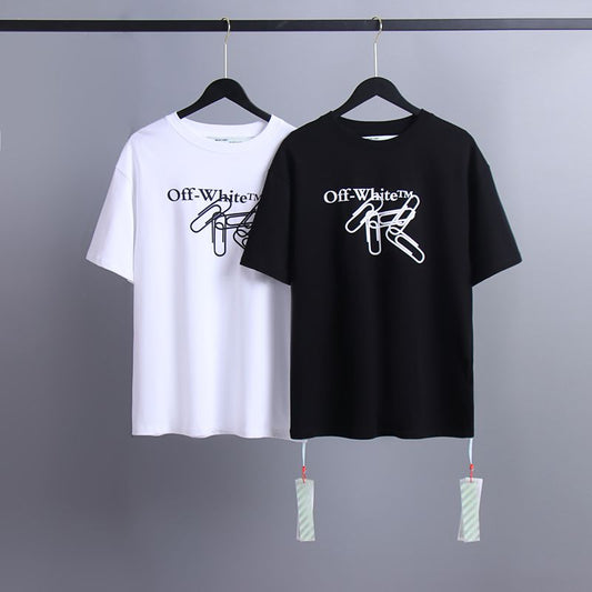Off-white Men's and Women's Short-sleeved T-shirts