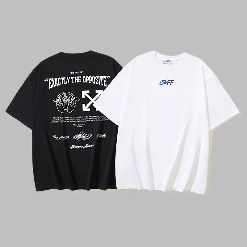 Off-white Men's and Women's Short-sleeved T-shirts