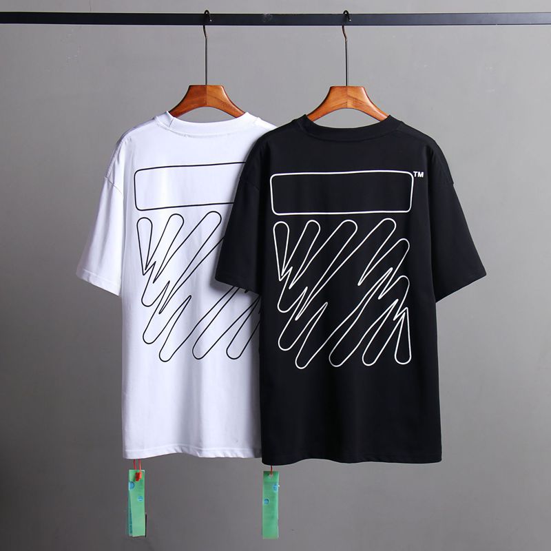 Off-white Men's and Women's Short-sleeved T-shirts