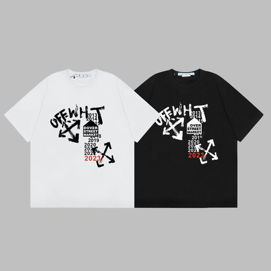 Off-white Men's and Women's Short-sleeved T-shirts