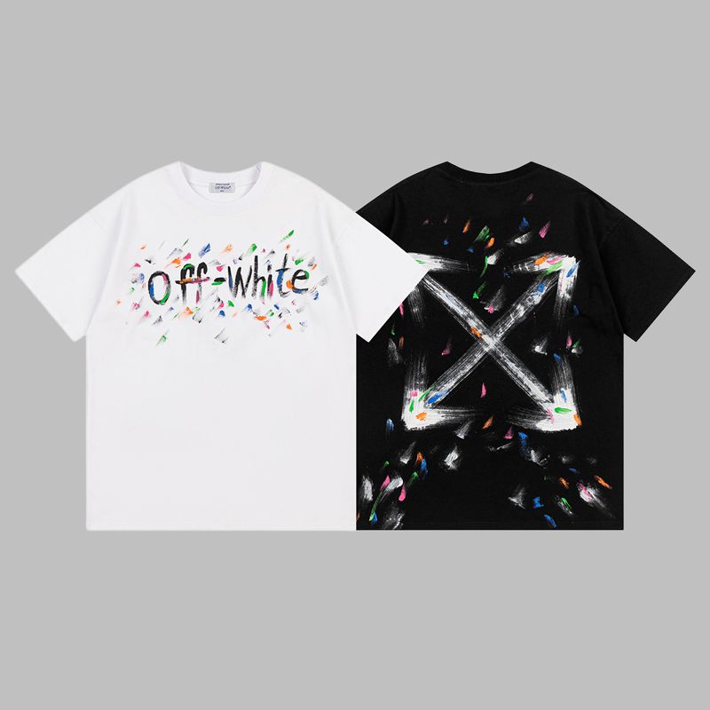 Off-white Men's and Women's Short-sleeved T-shirts