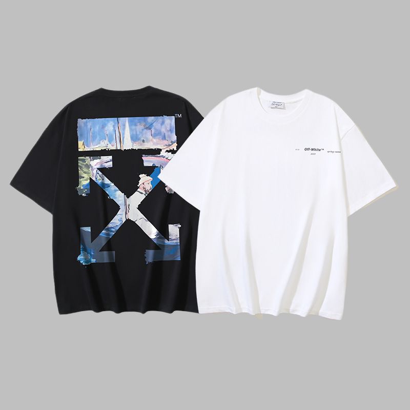 Off-white Men's and Women's Short-sleeved T-shirts
