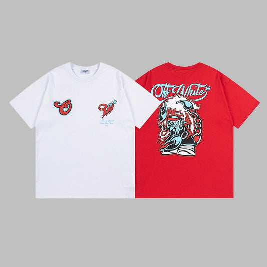 Off-white Men's and Women's Short-sleeved T-shirts