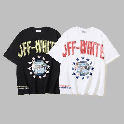 Off-white Men's and Women's Short-sleeved T-shirts