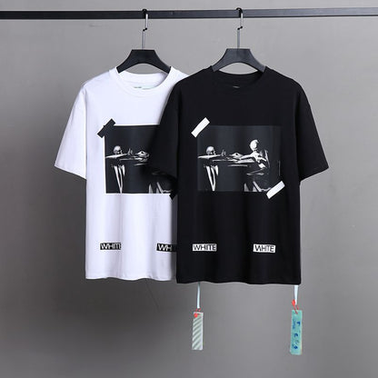 Off-white Men's and Women's Short-sleeved T-shirts