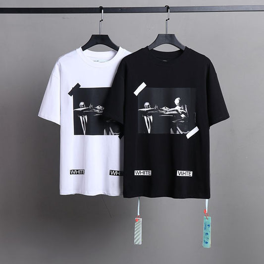 Off-white Men's and Women's Short-sleeved T-shirts