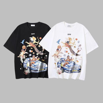 Off-white Men's and Women's Short-sleeved T-shirts