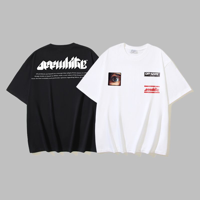Off-white Men's and Women's Short-sleeved T-shirts