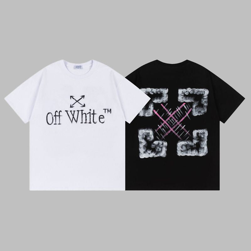Off-white Men's and Women's Short-sleeved T-shirts