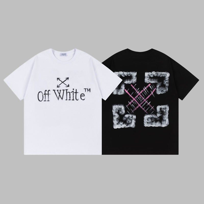 Off-white Men's and Women's Short-sleeved T-shirts