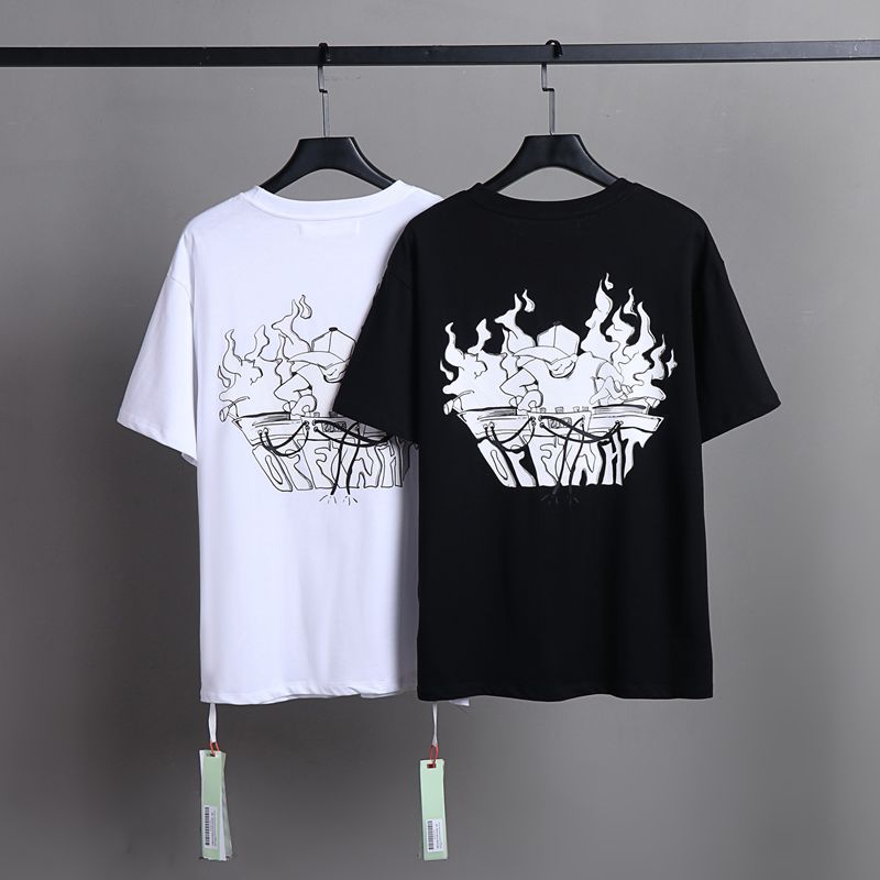 Off-white Men's and Women's Short-sleeved T-shirts