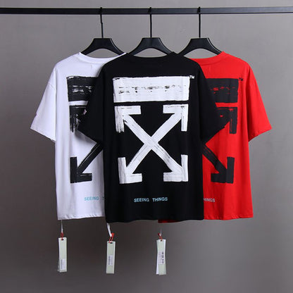 Off-white Men's and Women's Short-sleeved T-shirts