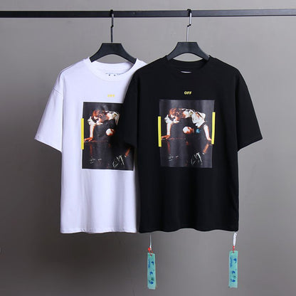 Off-white Men's and Women's Short-sleeved T-shirts