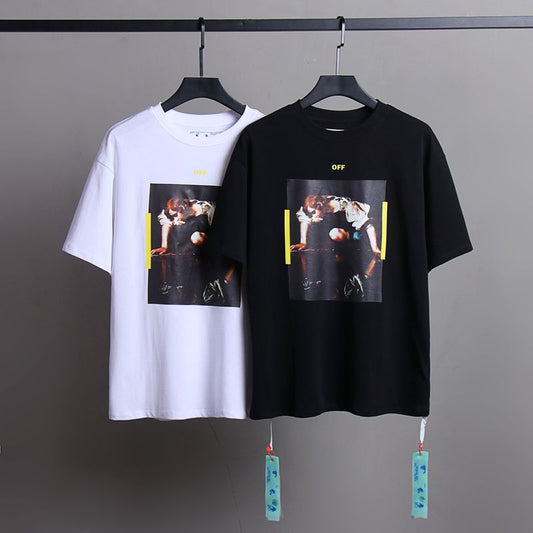 Off-white Men's and Women's Short-sleeved T-shirts