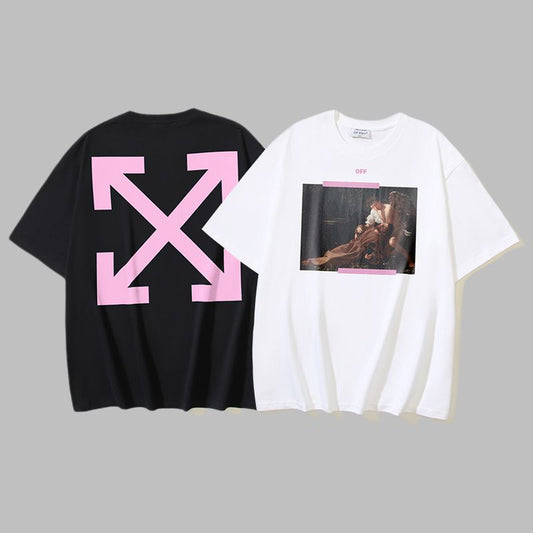 Off-white Men's and Women's Short-sleeved T-shirts