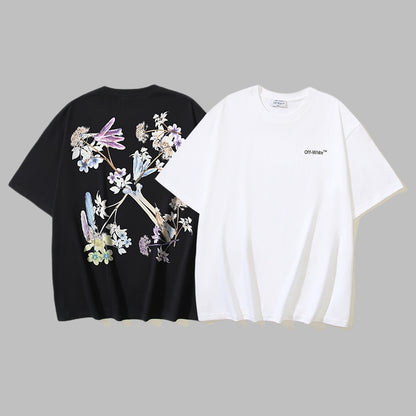 Off-white Men's and Women's Short-sleeved T-shirts