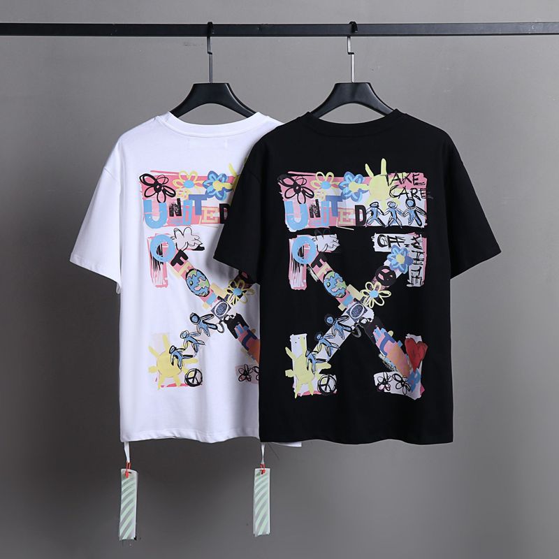 Off-white Men's and Women's Short-sleeved T-shirts